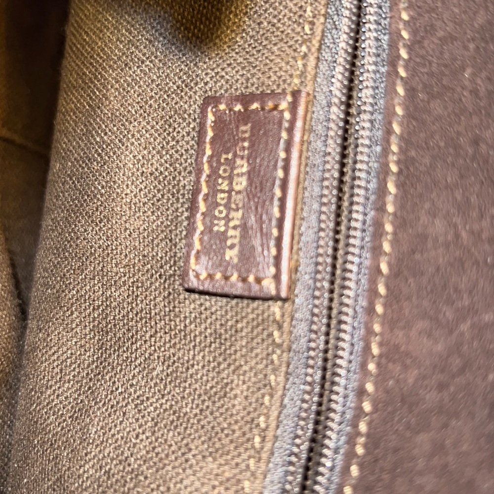 Burberry Suede & Leather Satchel - Picture 5 of 8